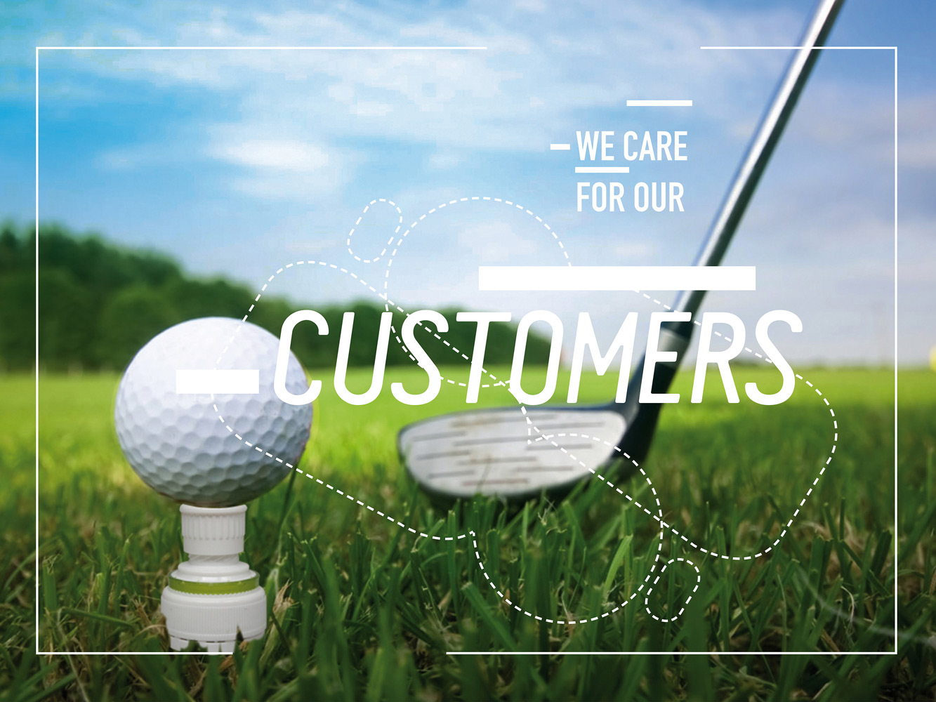 customer care golf bottle cup
